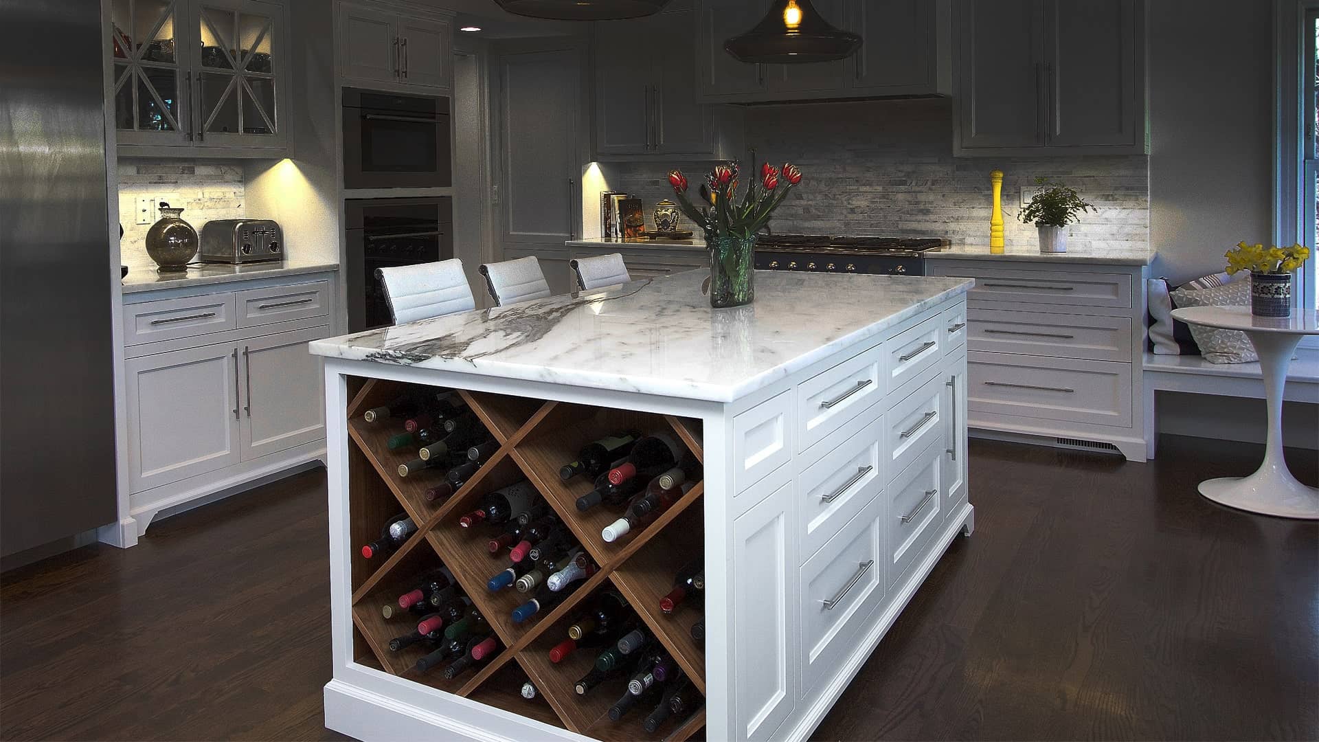 SEMTA custom cabinetry installation in a Connecticut home